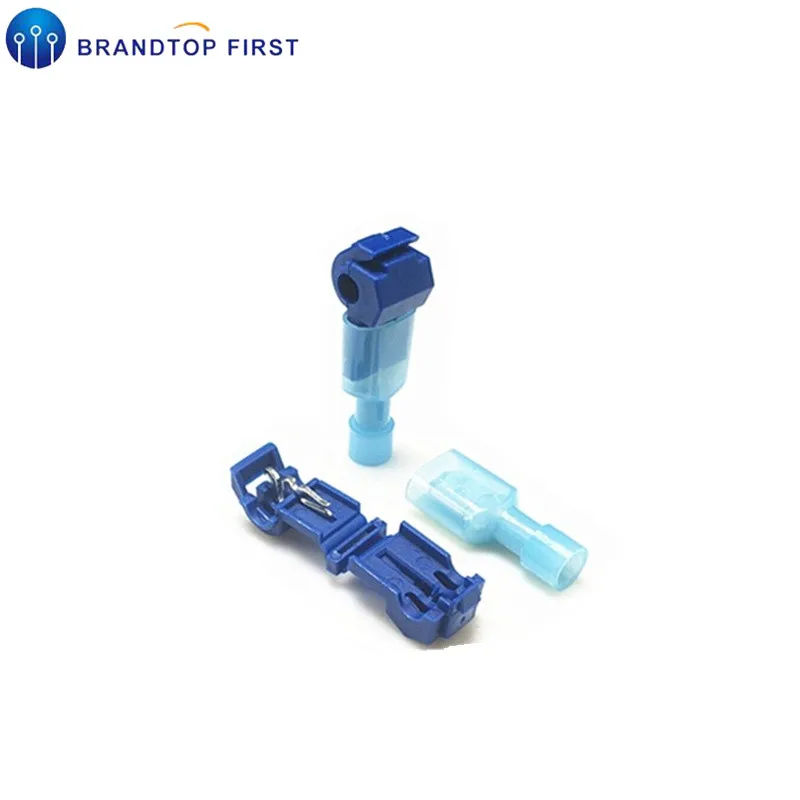 10pcs 5 sets bLue 10 шт. 5 комплектов T Тип Красный bl мягкий Быстрый Электрический Провод соединения терминал без разрыва линии разъем неразрушительный провод комплект - Цвет: 10pcs 5 sets bLue