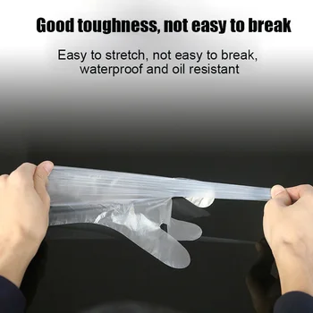 

New Style 100Pcs/500Pcs Disposable Gloves Thicken Gloves Eco-friendly Food Gloves for Restaurant Kitchen BBQ TY53