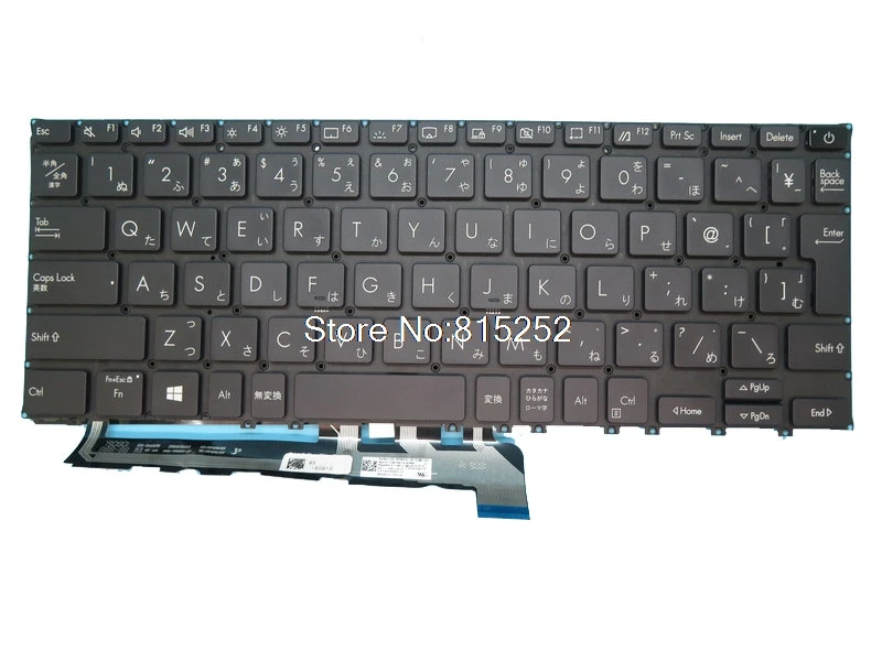 

Клавиатура для ноутбука ASUS B9450FA 9Z.NFQBU.20J 0KN1-AR1JP13 0KNX0-1620JP00 NSK-WS2BU 0J черная без рамки с подсветкой японская JP
