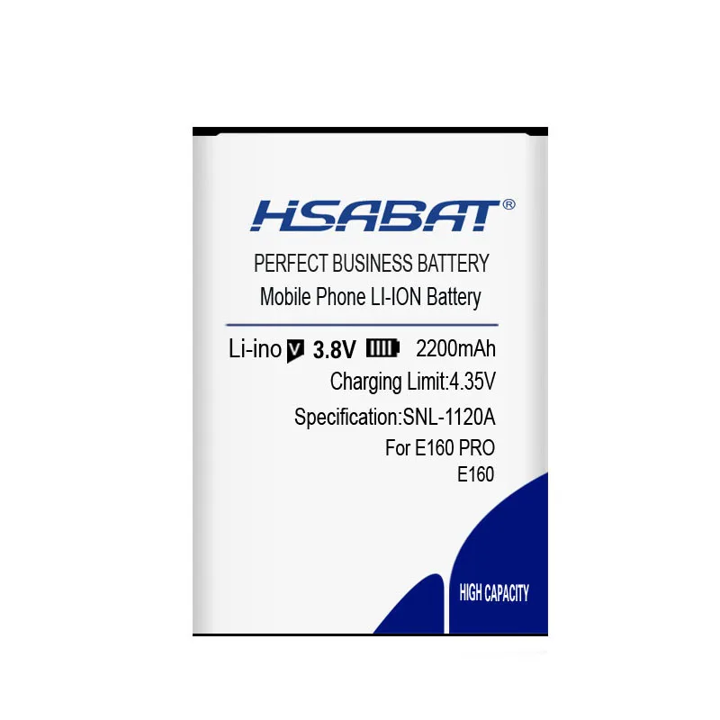 HSABAT E160 Pro 2200mAh аккумулятор для Philips Xenium E160 CTE160 Pro батареи