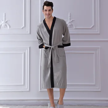 

Hotel bathrobe cotton men's waffle robe bathrobe sweat sauna bathrobe men bath robes cotton badjasbath robe Terry bathrobe