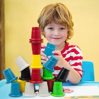 

Children's Educational Magnetic Speed Stack Cup Toys DIY Early Education Creative Building Blocks Toy Magnetic Stack Cups