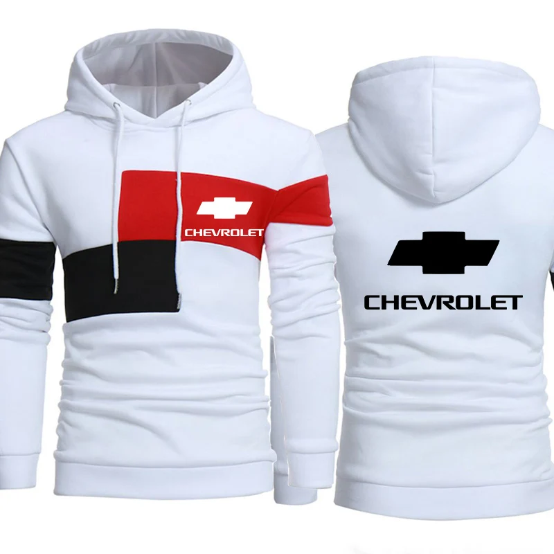 Hoodies Men Chevrolet Motor Car Logo Print Sweatshirt Spring Autumn Mens Fashion Hoodie hiphop harajuku Casual tracksuit