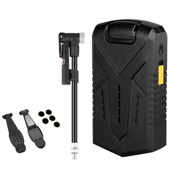 

Bike Electric Tire Air Compressor Pump MTB PortableAuto Air Pump for Car Motorcycle LED Light Tire Pump with Repair Tool