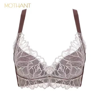 

woman underwear gathered Underwired Bra top lingerie Contraction vice milk Prevent sagging Lace breathable Comfortable panties