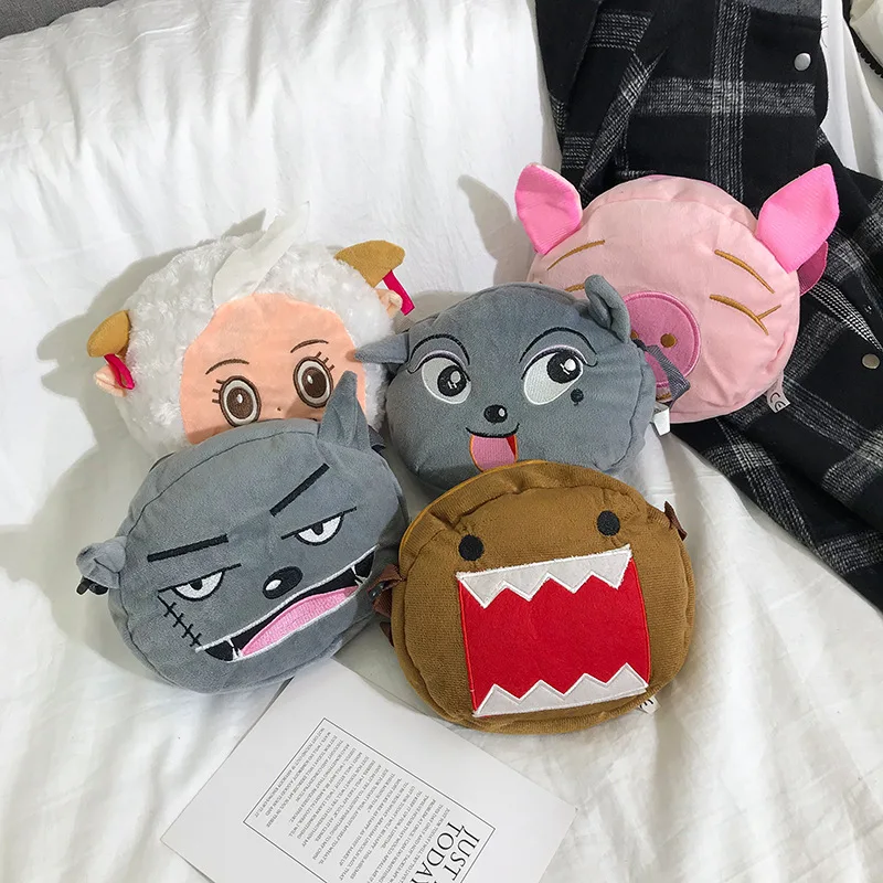 

New Style Korean-style Cartoon Plush Shoulder Bag Cool Shoulder Bag Recruit