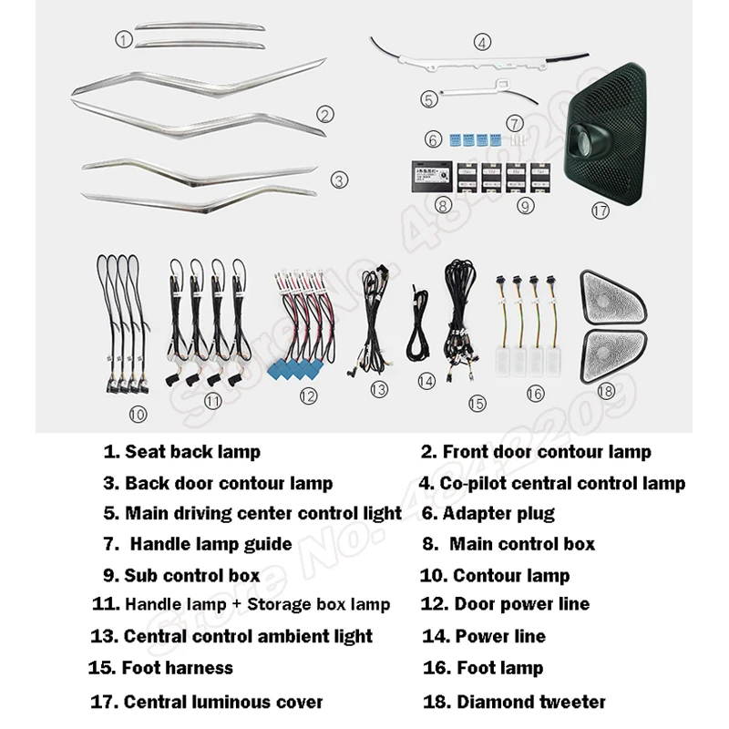 For Bmw 3 Series G20 G28 20192021 Car Ambient Light Decorative