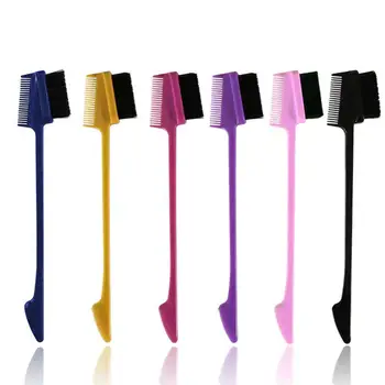 

6colors Beauty Double Sided Edge Control Hair Comb Professional Control Styling Salon Hair Makeup For Hair Brush S6M7