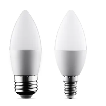 

LED Candle lamp 5W 9W E14 E27 LED bulbs SMD 2835 220V warm white/white for chandelier Led Spotlight Home led lighting 20Pcs/Lot