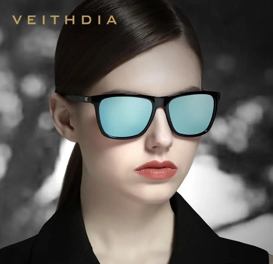 Бренд VEITHDIA 2019 унисекс Ретро стиль алюминий + TR90 солнцезащитные очки