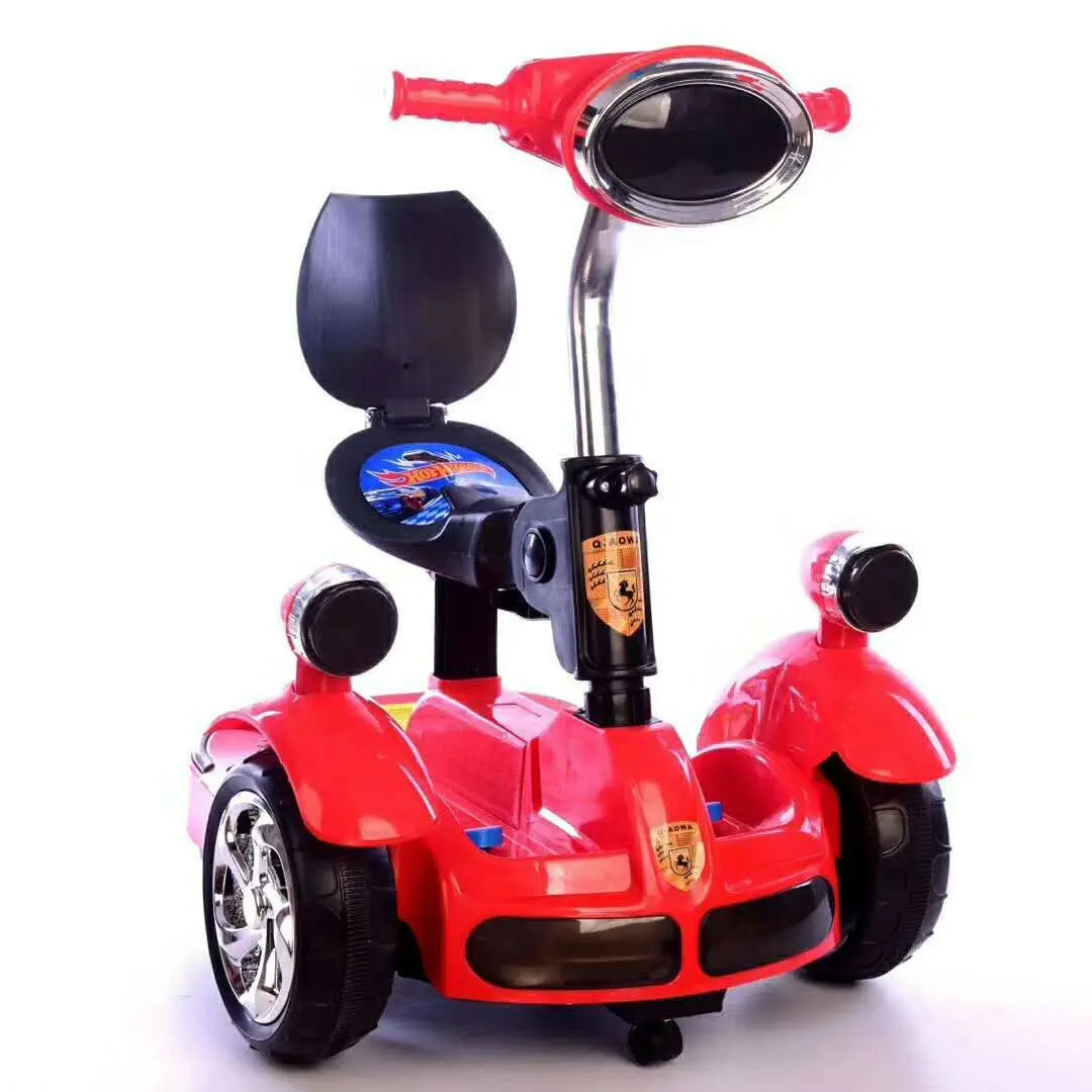 Детский Электрический балансировочный автомобиль четыре колеса с дистанционным управлением светильник музыка RC Мотоцикл Велосипед Развивающие игрушки для девочек и мальчиков