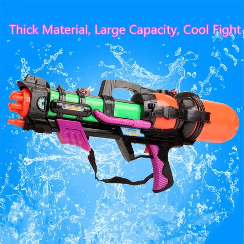 24" Jumbo Blaster Water Gun With Straps Goggles Kids Beach Squirt Toy Boys Favor Y51E