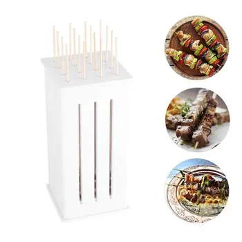 

16-hole Lamb Kebab Machine Multi-function Simple Barbecue Barbecue Skewer Tools Household Outdoor Meat Fast Accessories M0U4