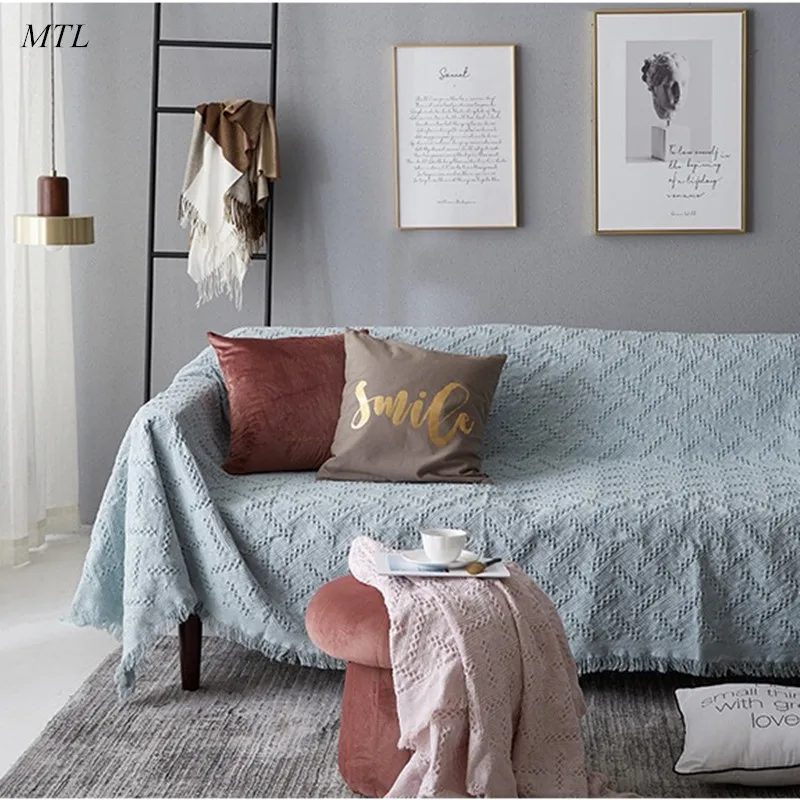 light blue Чехол для дивана, детский коврик для питомца собаки, защитный чехол для стула, чехол для дивана, моющийся съемный подлокотник, чехлы - Цвет: light blue