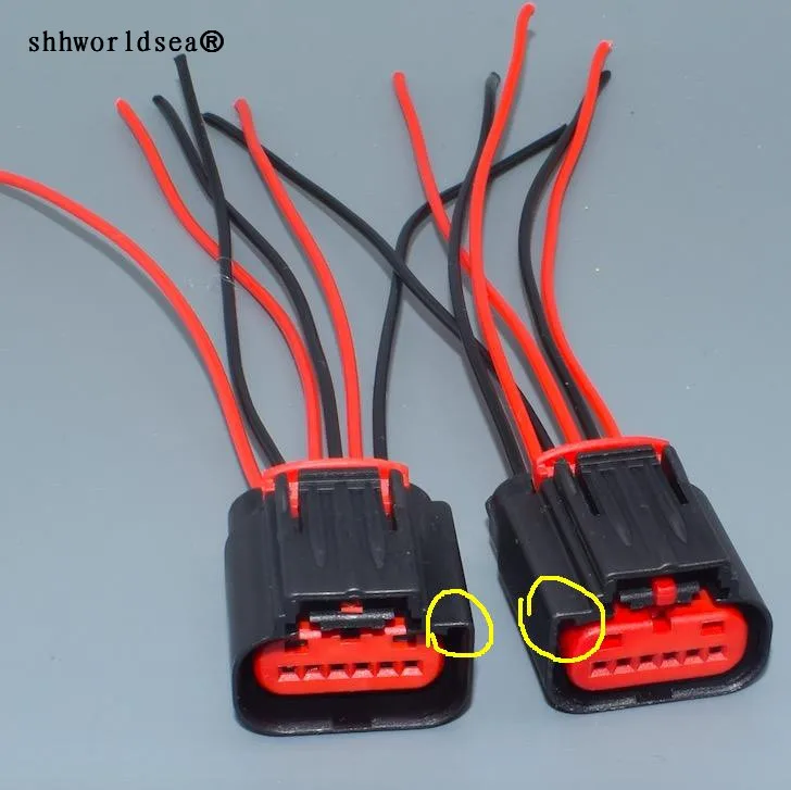 shhworldsea 6Pin right left Accelerator Pedal Position Sensor Throttle Automobile Connector plug For FORD for GM 1438153-5 | Автомобили и