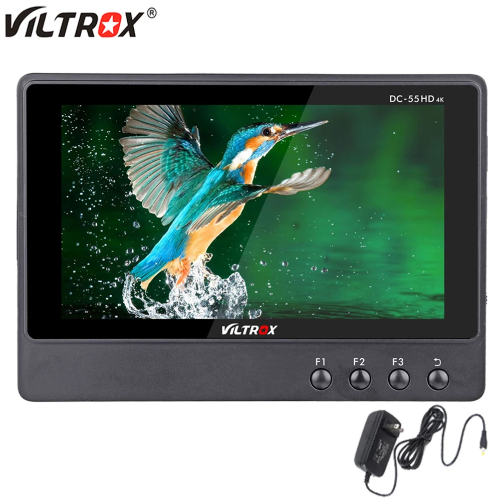 

Viltrox DC-55HD Pro HD 4K 5.5'' IPS DSLR Video Camera LCD Field Monitor 1920x1080 HDMI AV Display for Canon Nikon Sony DV BMPCC