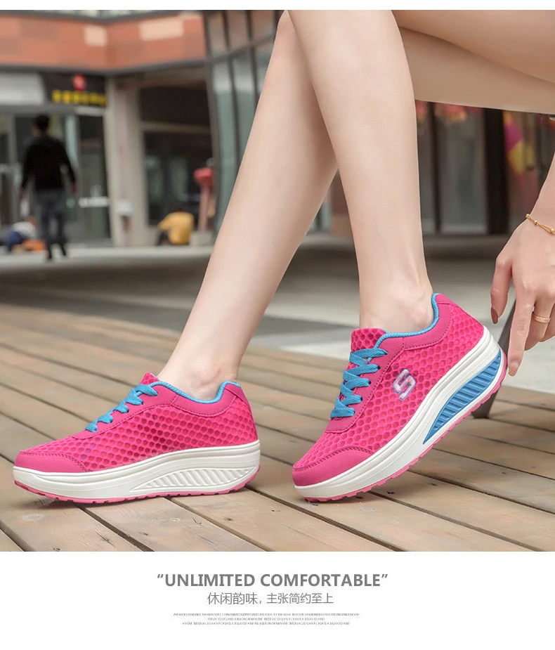 Hot Sale Sports Shoes Woman Tennis Shoes Outdoor Sneakers Women Athletic Walking Jogging Trainers Zapatos Height Increasing