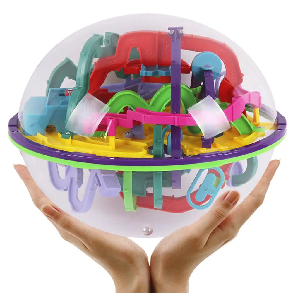 Kuulee уровни магический 3D лабиринт мяч интересный лабиринт игра-головоломка Глобус Игрушки Высокое качество Детские интересные игрушки