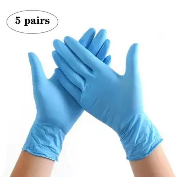 

10Pcs Disposable Nitrile Gloves Cleaning Food Gloves Universal Household Garden Cleaning Protective Gloves Working Gloves