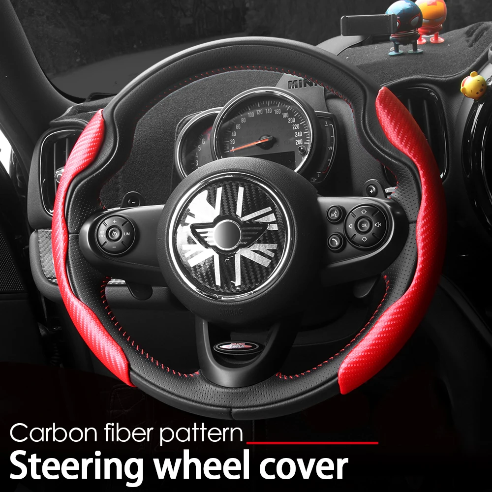 Car Steering Wheel Cover Winter Suede Antiskid Steering Wheel Plush