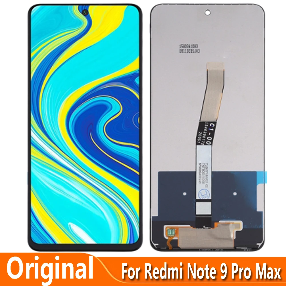 ЖК-дисплей для Xiaomi Redmi Note 9 Pro Max M2003J6B1I, сенсорный экран с цифровым преобразователем, оригинал