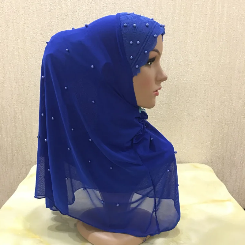 Женский мусульманский перламутровый сетчатый хиджаб шарф для женщин Musulman шали и обертывания исламский платок турецкий шарф Niqab 70*60 см - Цвет: glitter hijab