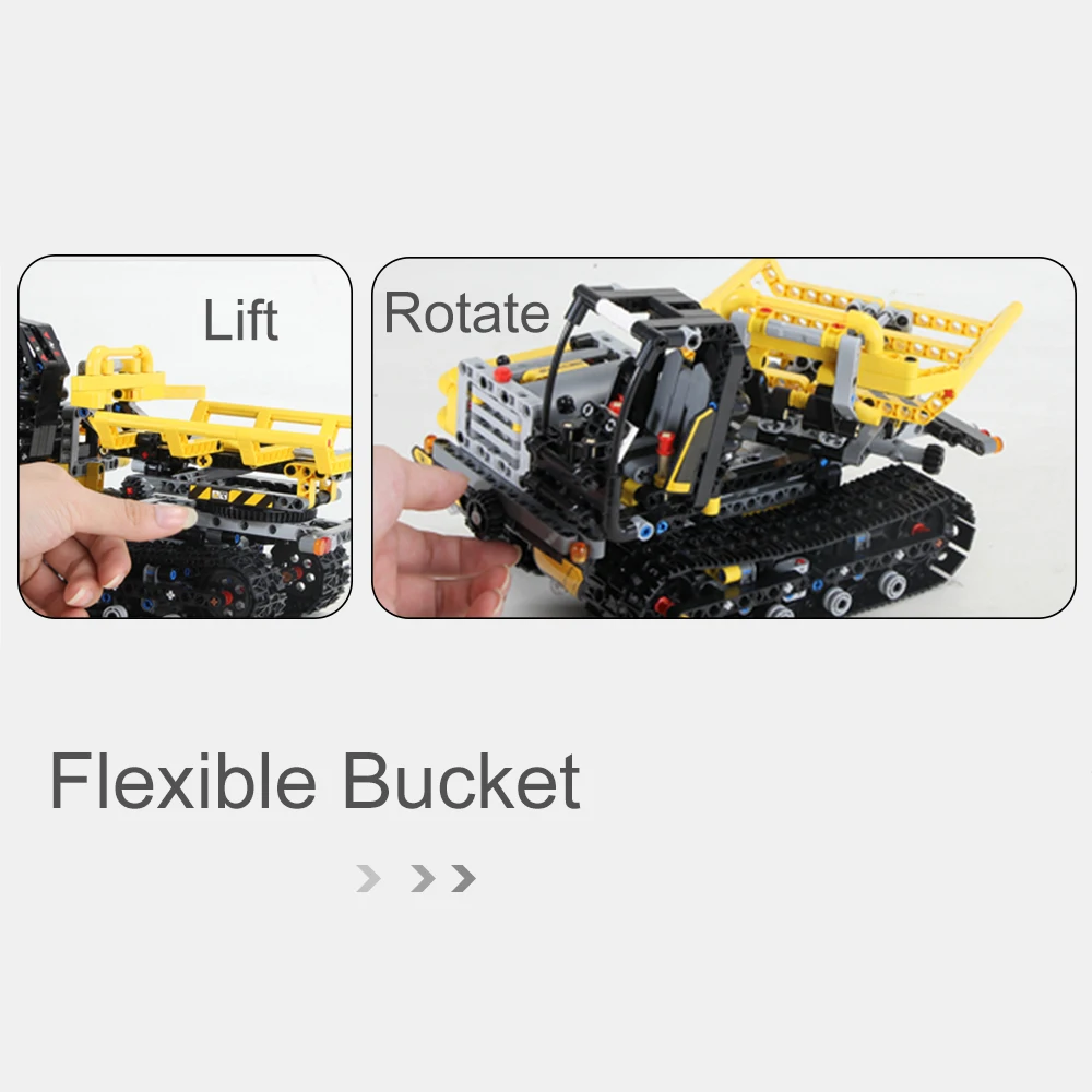 774PCS Remote Control Building Blocks Car RC Track Building Blocks Educational Toys for Kids