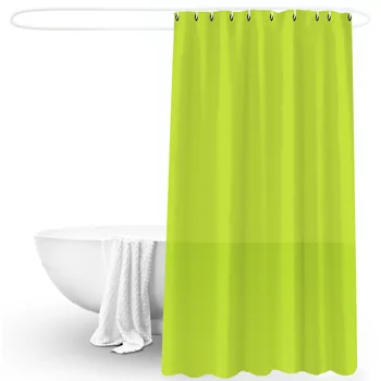 

2020 Solid Color Shower Curtain Waterproof Bathroom Impervious