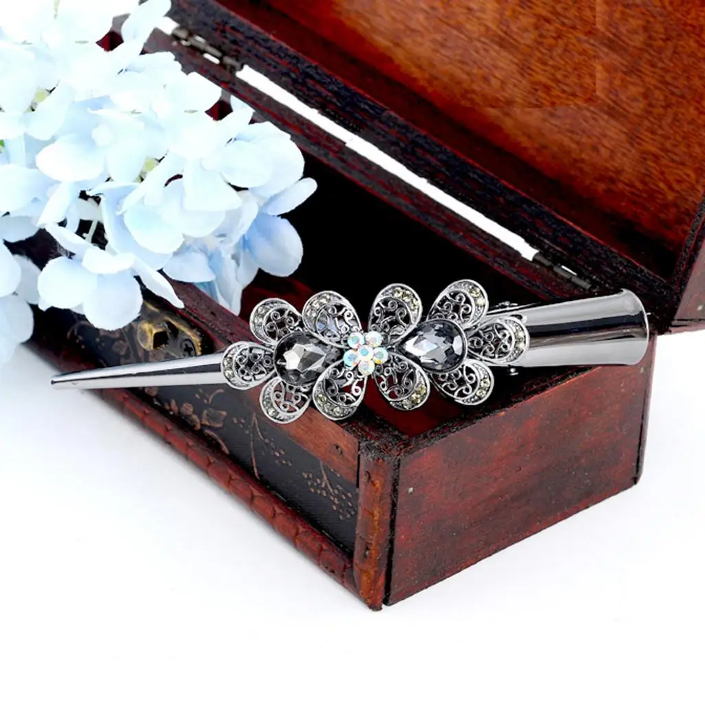 Crystal Large Alligator Hair Clip Duckbill Hair Grip Clamp Ladies Hair Jewelry