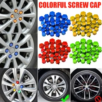 

Vehemo 30pcs ABS Motorbike Screw Cap Head Screw Cover Cap Scooter Motorcycle Screw Cover Motor Modification Universal Mopeds