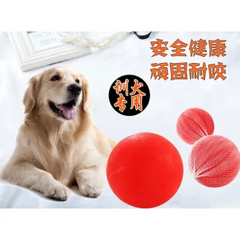 

Dog toy bite-resistant dog pet molar wear-resistant non-toxic toy solid natural rubber cat dog ball