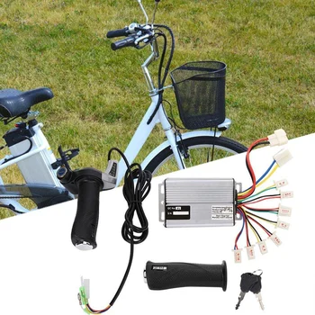 

Bike Electric Motor Kit 36V 1000W Motor Brushed Speed Controller with Locking Throttle Twist Grip & Power Display for E-Bike Ele