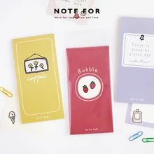 24 шт. заметки серии веселая жизнь ручные счета INS Стиль Прекрасный фруктовая жизнь десерт украшения бумажные закладки книжная Марка