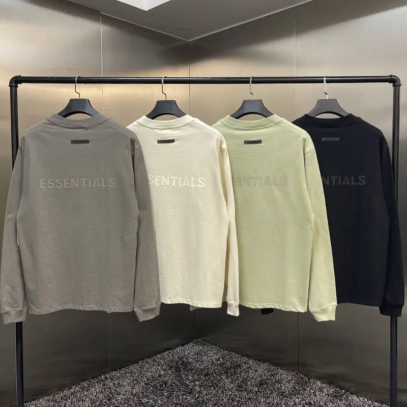 Модный брендовый пуловер Fw21 ESSENTIALS Kanye West толстовка с капюшоном двойной резиновой