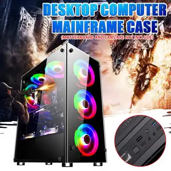 

LEORY Gamer Cooling Desktop Computer Mainframe Case 350x290x410mm For ATX/ m-atx/mini-itx Motherboard Support 8 Fans