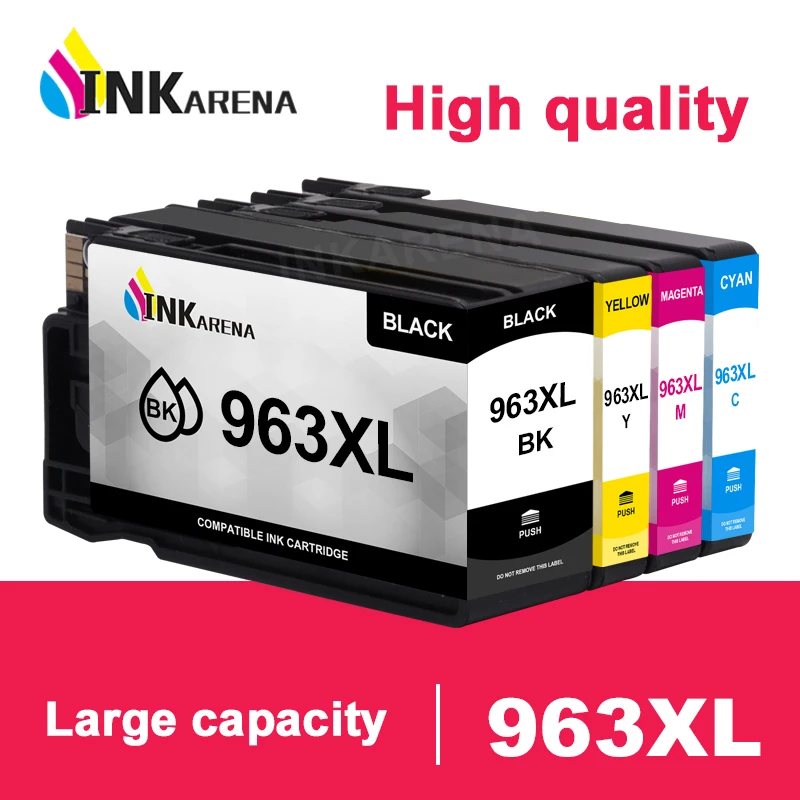 Cartucho de Tinta Compatível com Inkarena para hp Office Jet Pro 963xl 963 9010 9012 9013 9014 9015 9016 9018 9019 9020 9022 9023