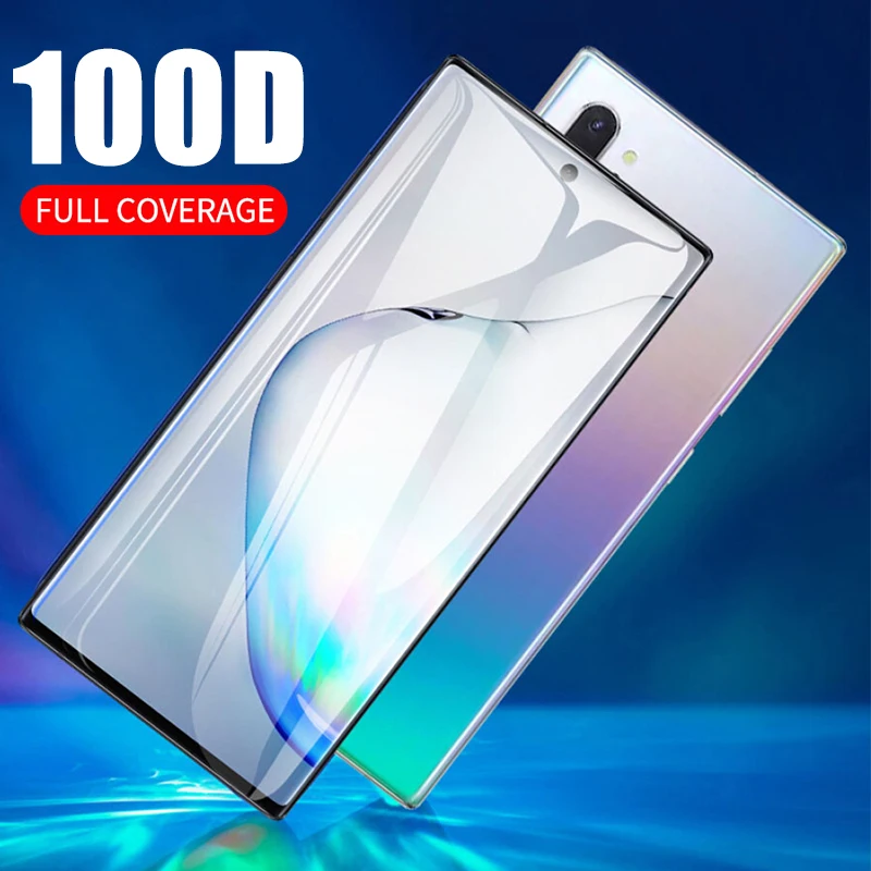 Защитное стекло 100D для Samsung Galaxy Note 10 Plus закаленное | Мобильные телефоны и