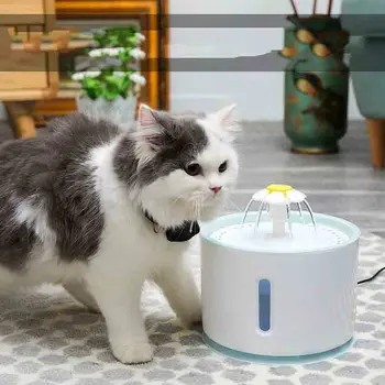 

2.4L USB Automatic Pet Cat Water Fountain Dog Drinking Fountain Drinker Feeder Bowl Pet Drinking Fountain Dispenser