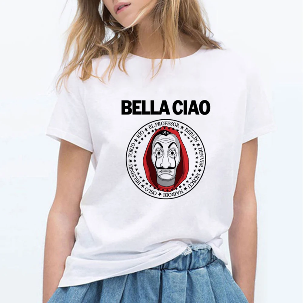 Деньги вузами модные BELLA CIAO футболка милые миленькие в японском стиле (Каваий La Casa