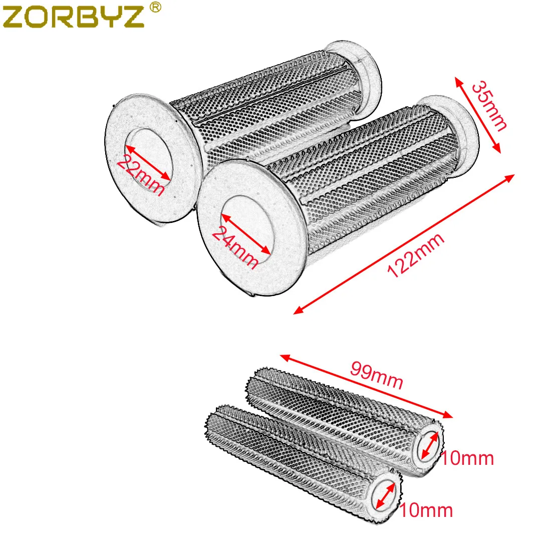 ZORBYZ 4 шт./компл. Мотоцикл Велосипед 7/8 ''22 мм руль+ тормозной рычаг сцепления резиновый чехол