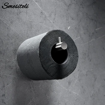 

Stainless Steel Brushed and Polished Chrome Wall-mounted Round Bathroom Kitchen Shower Room Toilet Accessories Paper holder