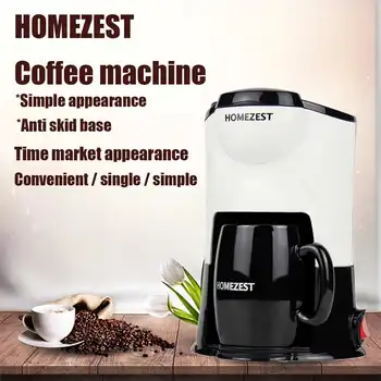 

220V Mini American Coffee Machine Automatic Tea Maker Home Portable Fully Automatic Mini Coffee Machine Espresso Tea Coffee Pot