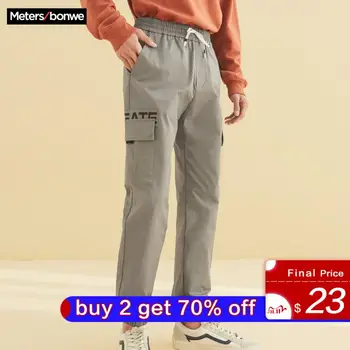 

Metersbonwe New Men Sports Pants 2020 Spring Autumn Loose Casual Trousers Fashion Beam feet Jogging Pants Male Brand Trousers