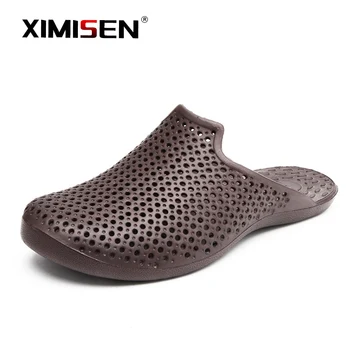

XIMISEN Summer Men Loafers Slip On Casual Walking Shoes Designer Men Half Slippers Comfortable Soft Slippers Beach Slides