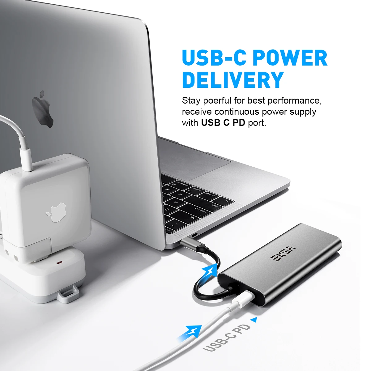 EKSA ET9H 11 в 1 USB C концентратор type C концентратор для Мульти USB 3,0 HMDI RJ45 VGA PD Зарядка для MacBook Pro samsung Galaxy S9 USB C