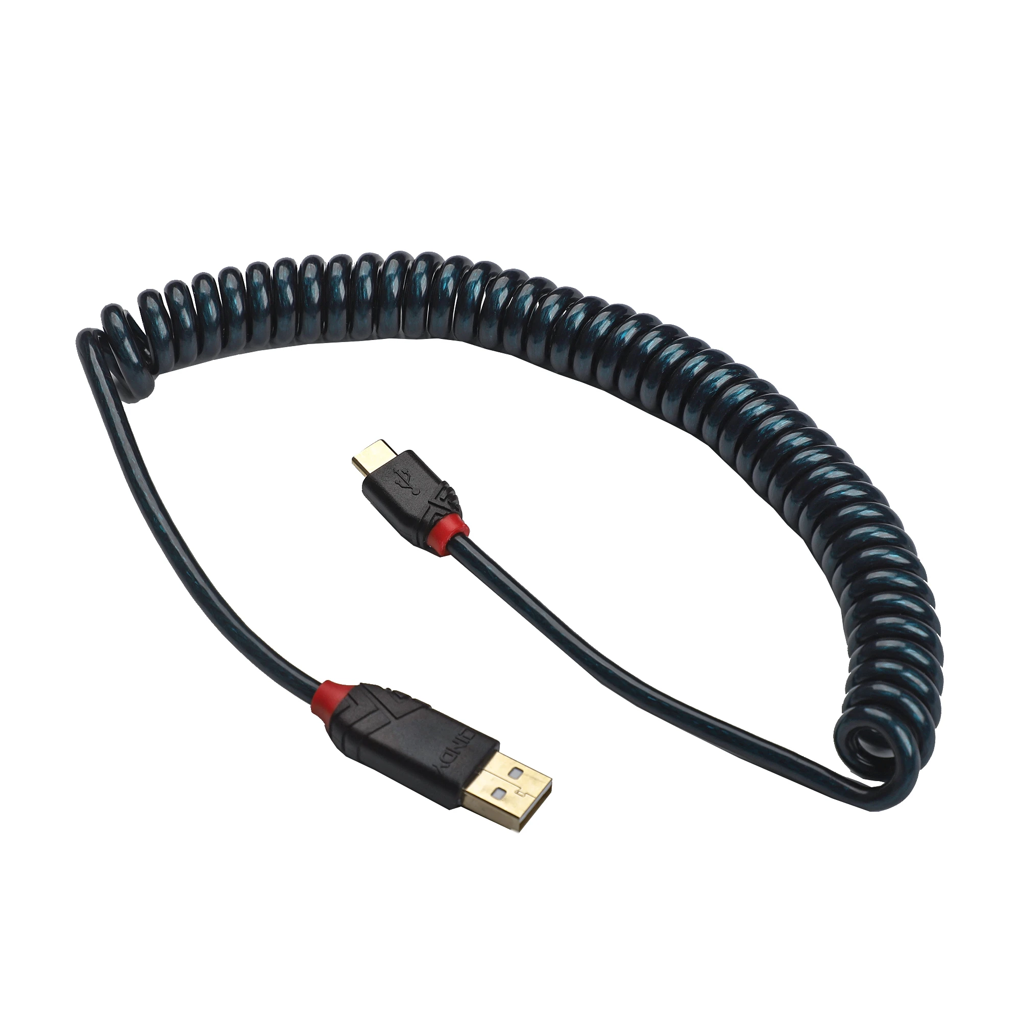 biograf Interconnect Det Lindy Type A To C USB Cable High Quality Durable Data Line 2 Meter Coiled  Spring Cable For Mechanical Keyboard GMMK Keychron|Keyboards| - AliExpress