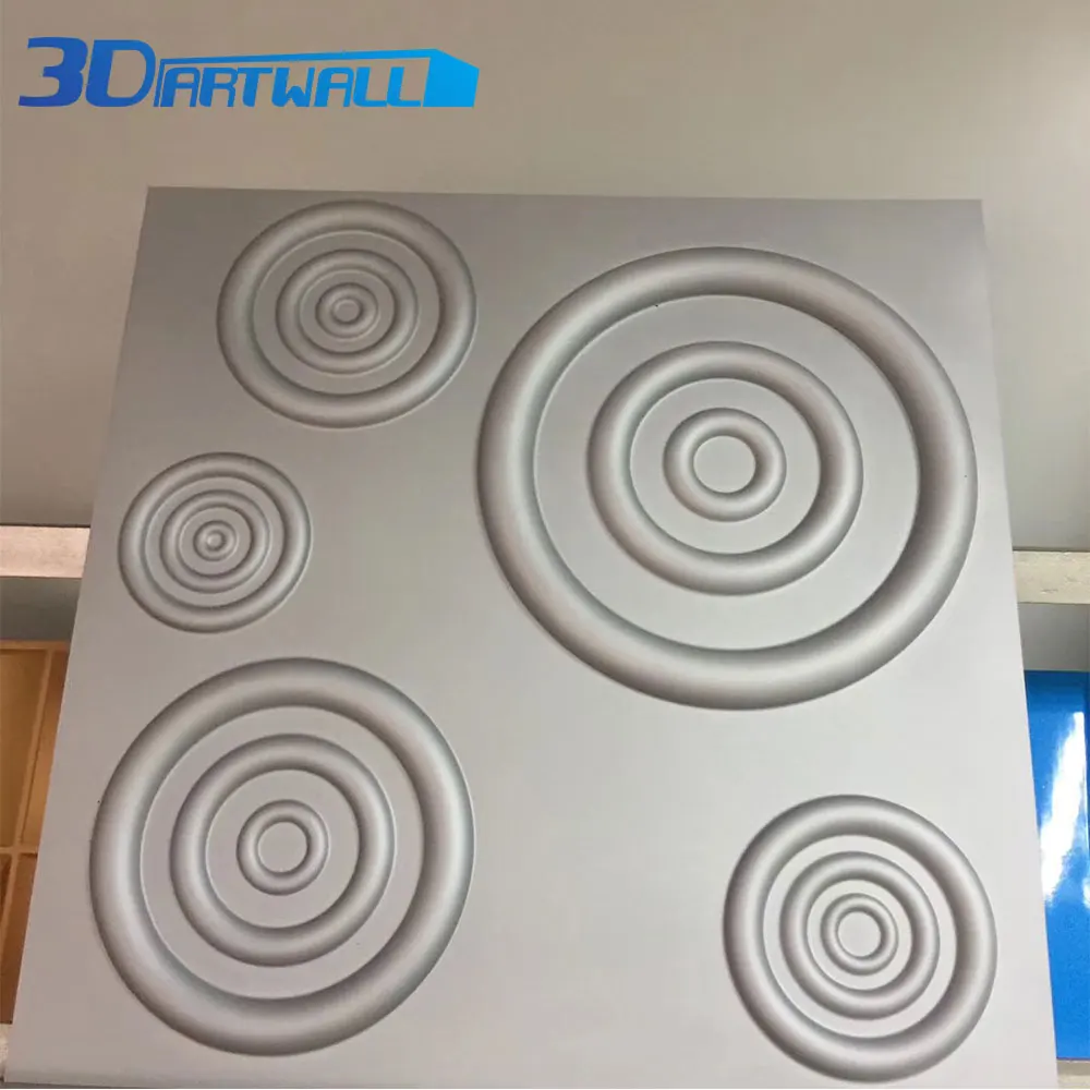3DARTWALL несколько рябь 3D настенные панели декоративные настенные плитки 19,7 дюймов x 19,7 дюймов белый 48 пакетов крышка 129 SF