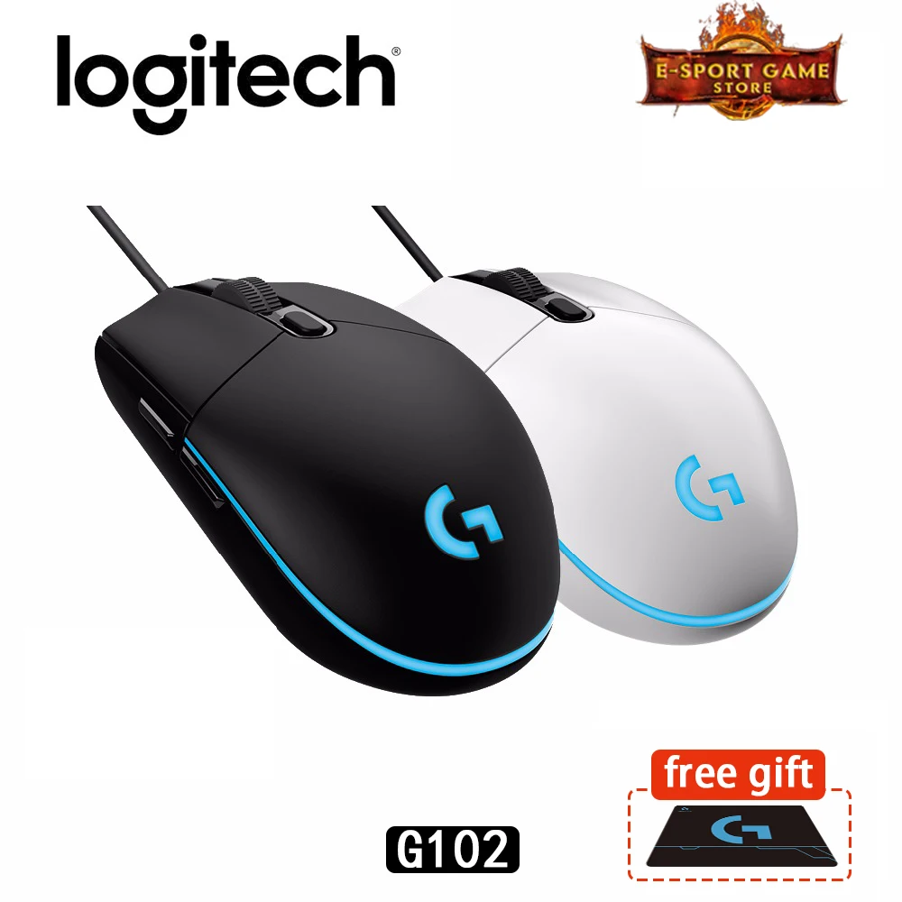 Проводная игровая мышь Logitech G102 PRODIGY оригинальная оптическая цветная