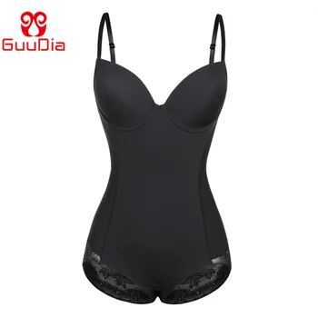 

GUUDIA Bodysuit Shapewear for Women Tummy Control Dress Backless Bodysuit Top Body Shaper with Built-in Bra Body Shaper Jumpsuit