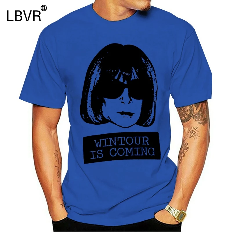 Женская футболка Wintour модная в стиле queen anna wintour скоро приближается зима стильный